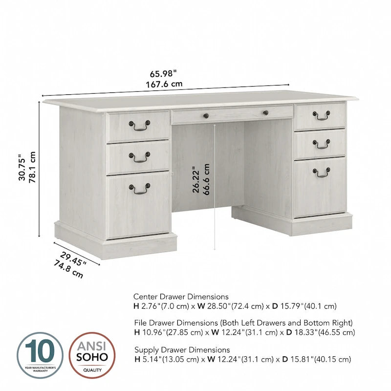 Bureau de direction avec tiroirs