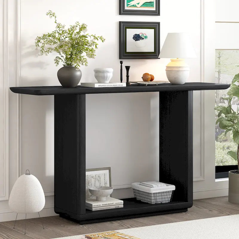 Console au design arrondi