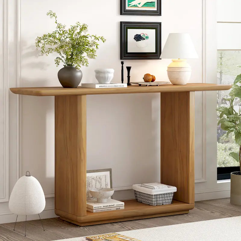 Console au design arrondi