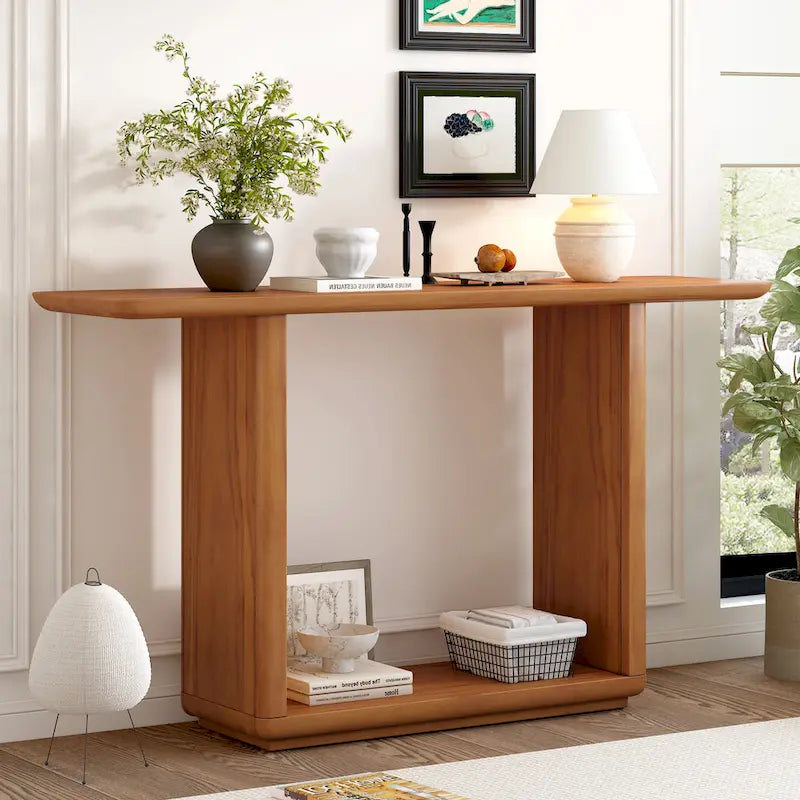 Console au design arrondi
