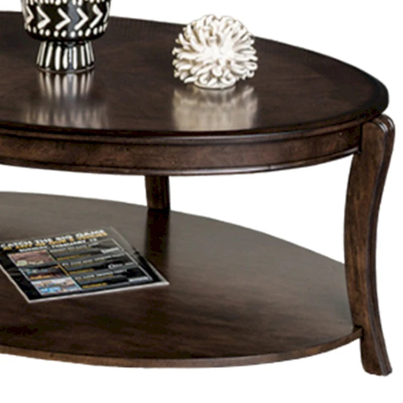 Table basse avec étagères ouvertes