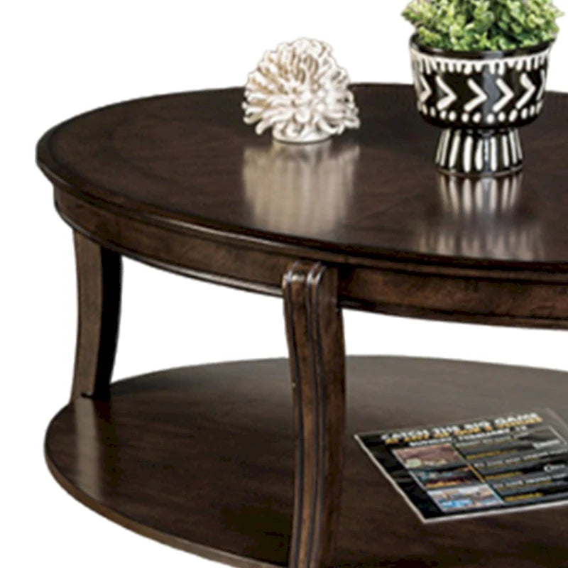 Table basse avec étagères ouvertes