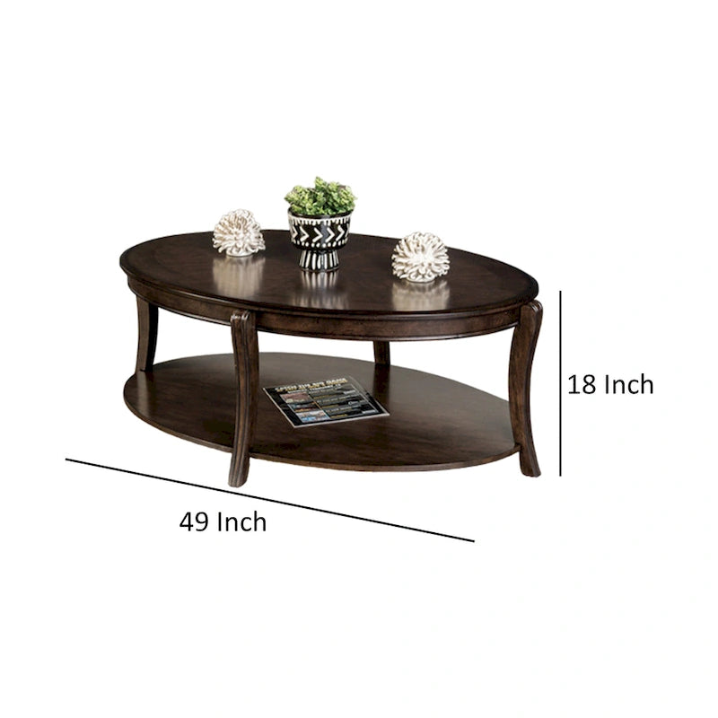 Table basse avec étagères ouvertes