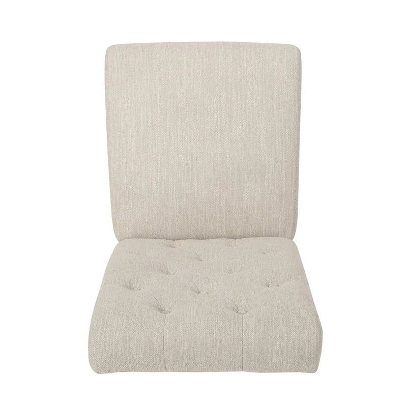 Chaises de salle à manger capitonnées (deux chaises par lot).
