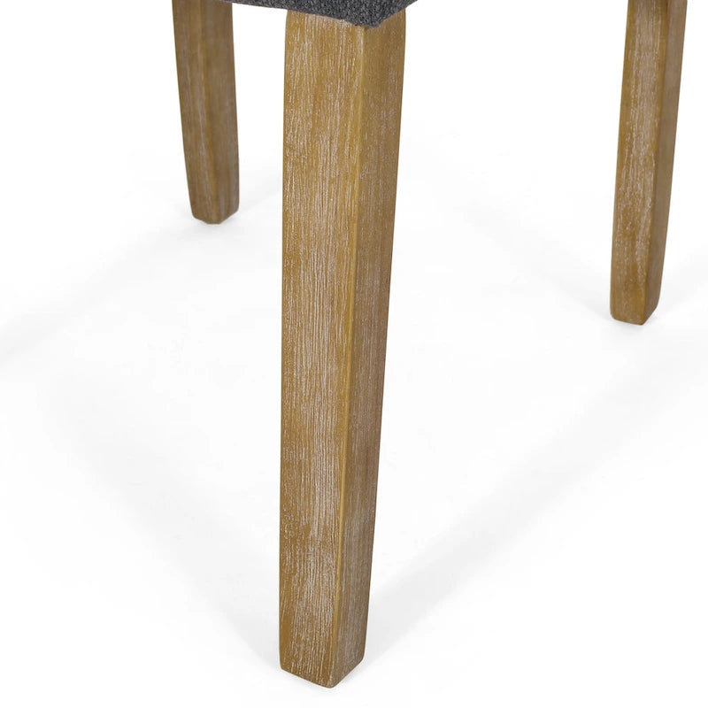 Chaises de salle à manger capitonnées (deux chaises par lot).