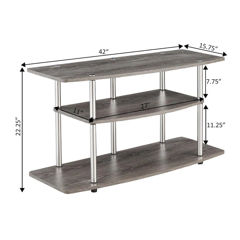 Support TV large à trois couches sans outil