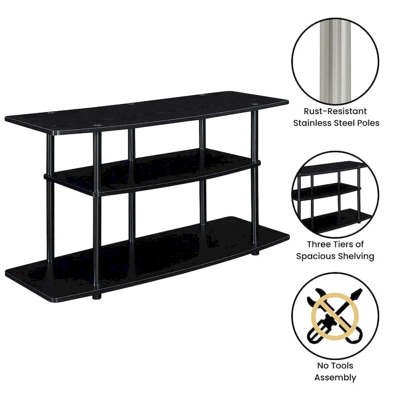 Support TV large à trois couches sans outil