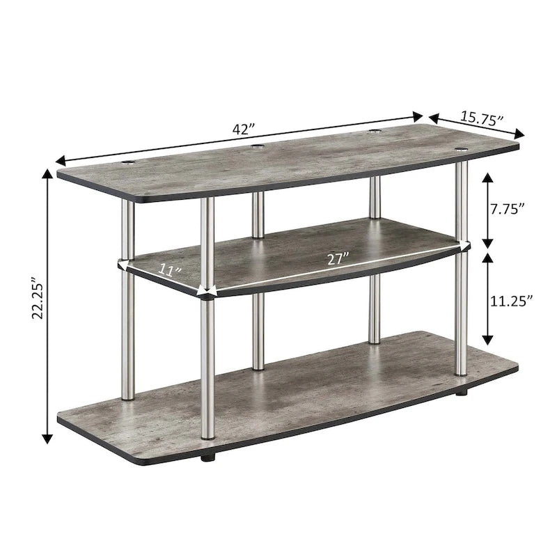 Support TV large à trois couches sans outil