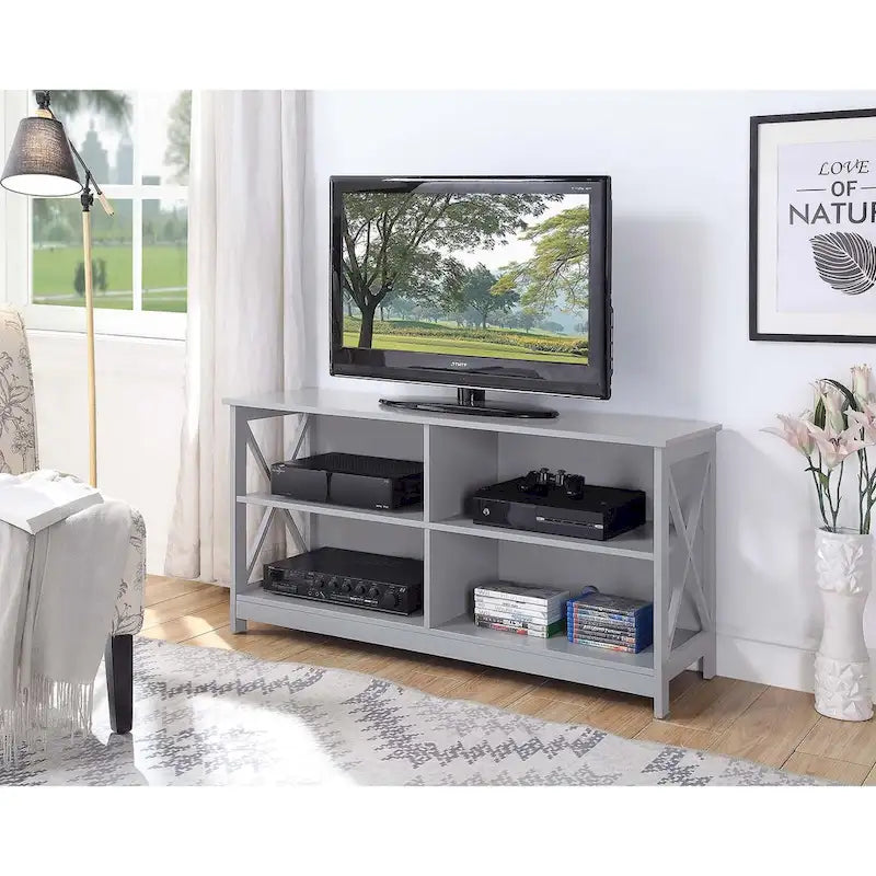 Meuble TV 55 pouces avec étagères