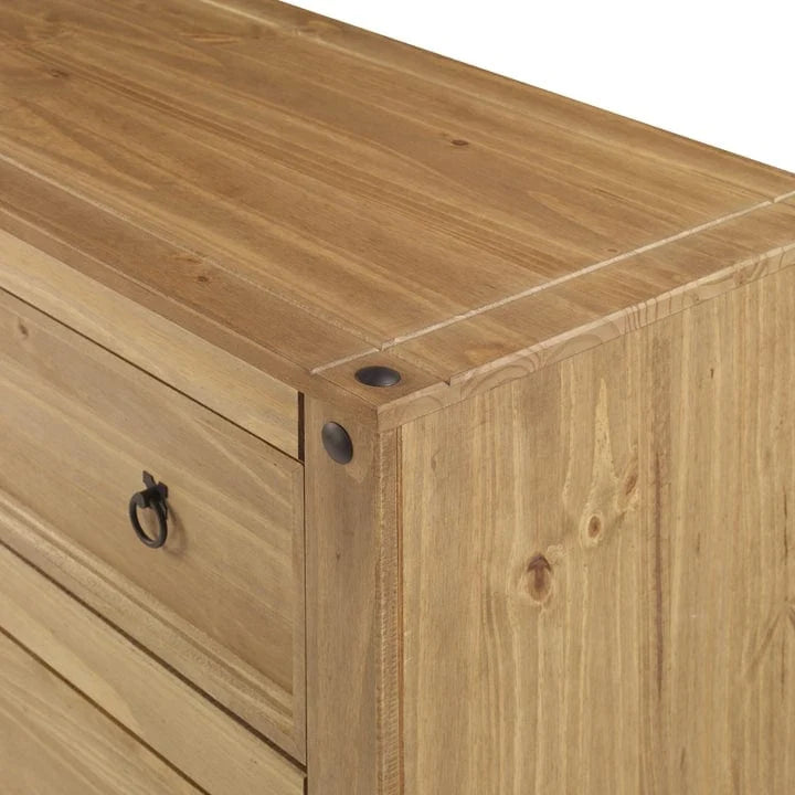 Coiffeuse en bois à quatre tiroirs