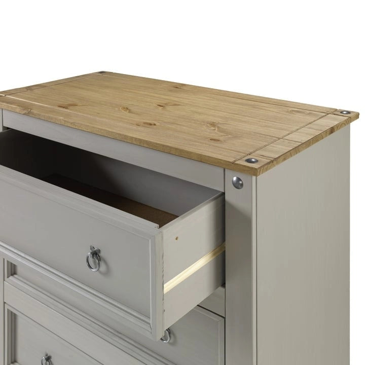 Coiffeuse en bois à quatre tiroirs