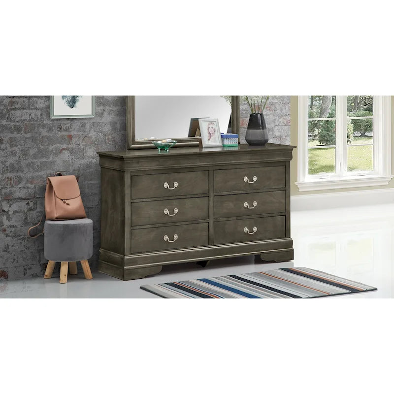 Commode de chambre à six tiroirs