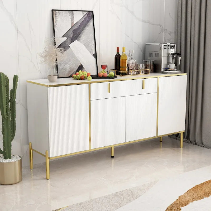 Buffet avec portes escamotables