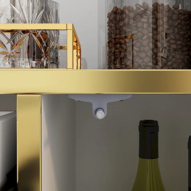 Buffet avec portes escamotables