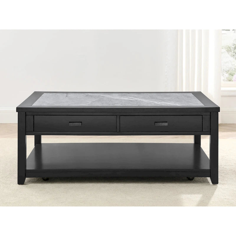 Table basse (à roulettes)