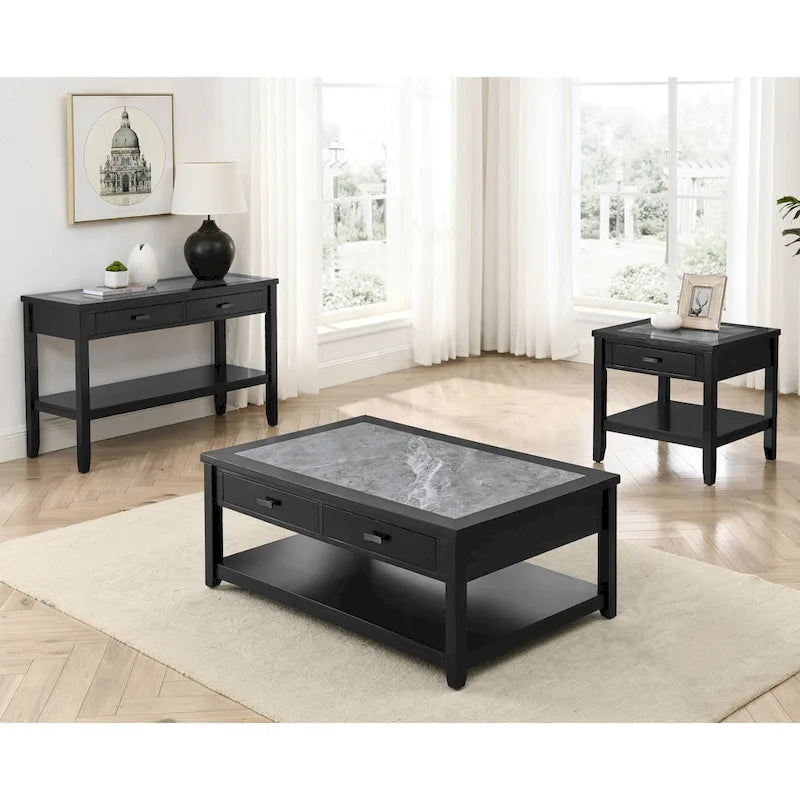 Table basse (à roulettes)
