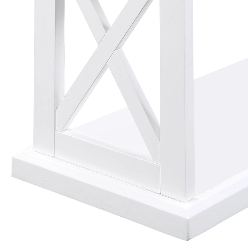 Table de contrôle avec étagères