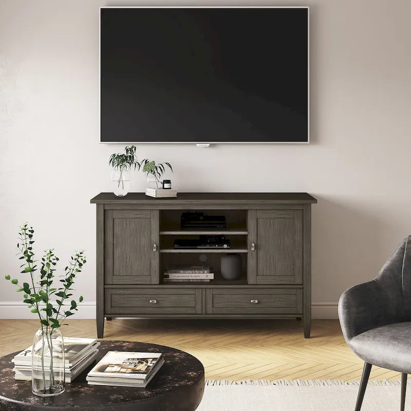 Meuble TV, convient aux téléviseurs jusqu'à 50 pouces