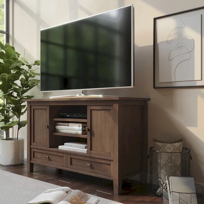 Meuble TV, convient aux téléviseurs jusqu'à 50 pouces