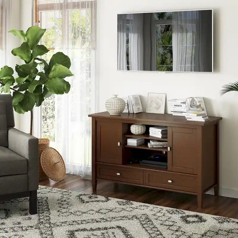Meuble TV, convient aux téléviseurs jusqu'à 50 pouces