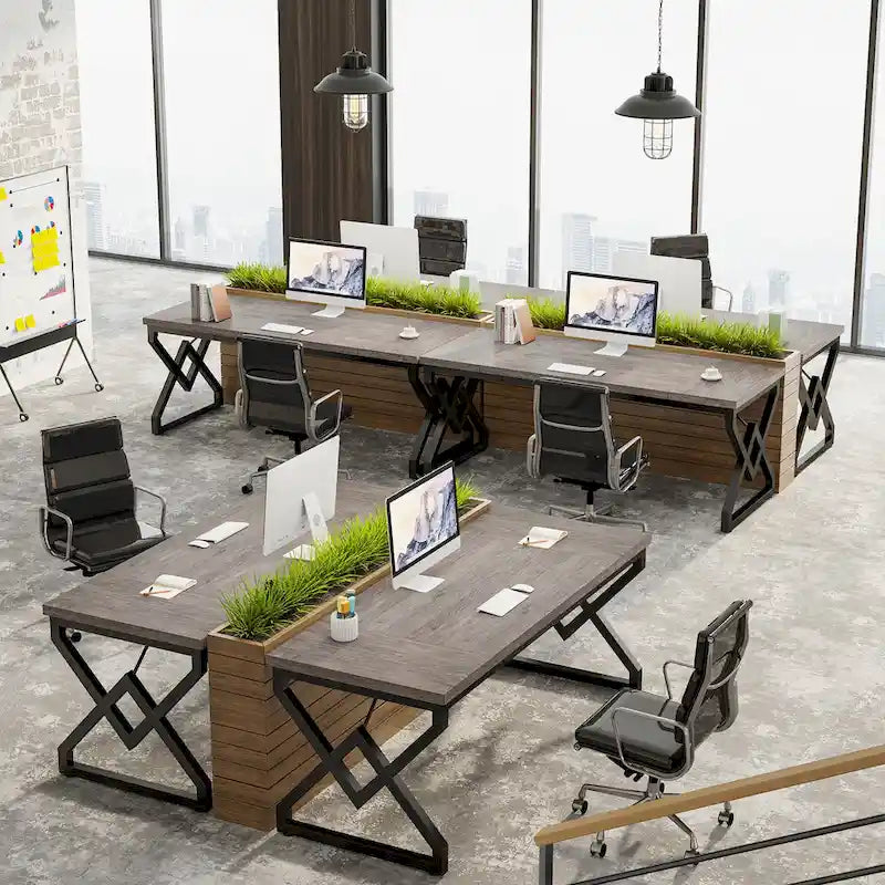 Grand bureau de direction de 63 pouces, bureau d'ordinateur pour bureau à domicile