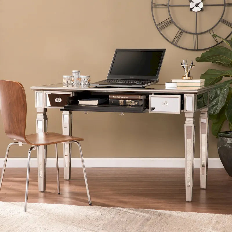 SEI Furniture Wheaton Glam Mirror Writing Desk