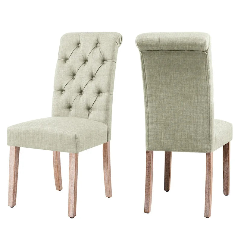 Chaises capitonnées (lot de deux)