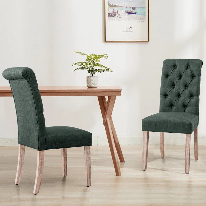 Chaises capitonnées (lot de deux)