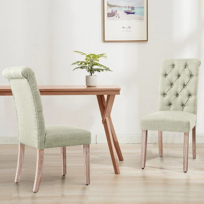 Chaises capitonnées (lot de deux)