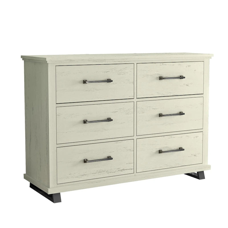 Commode extra-large à six tiroirs de 52 pouces