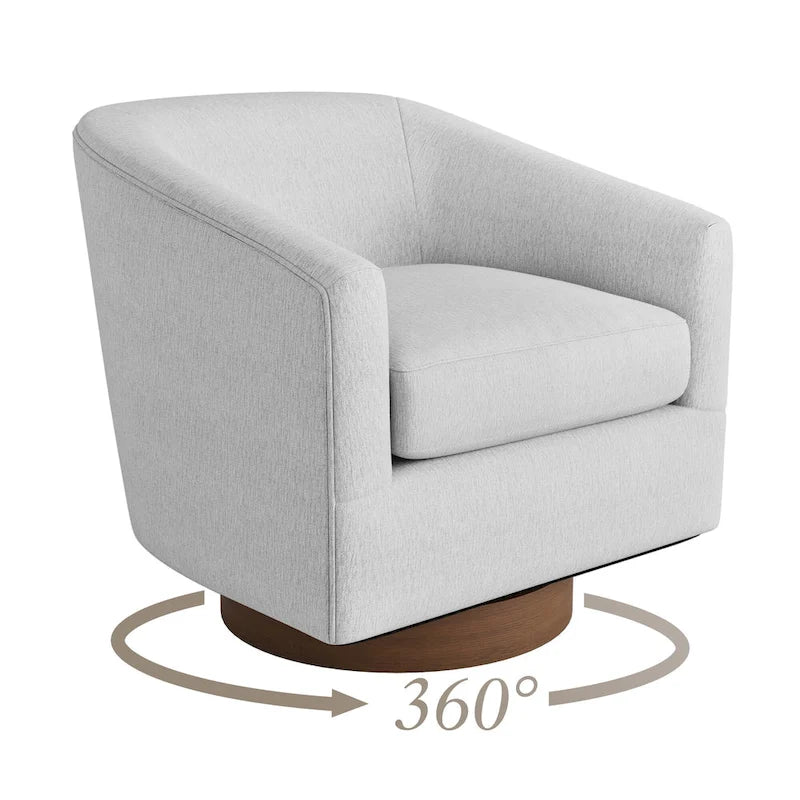 Chaise pivotante de baignoire en bois avec coussin moelleux