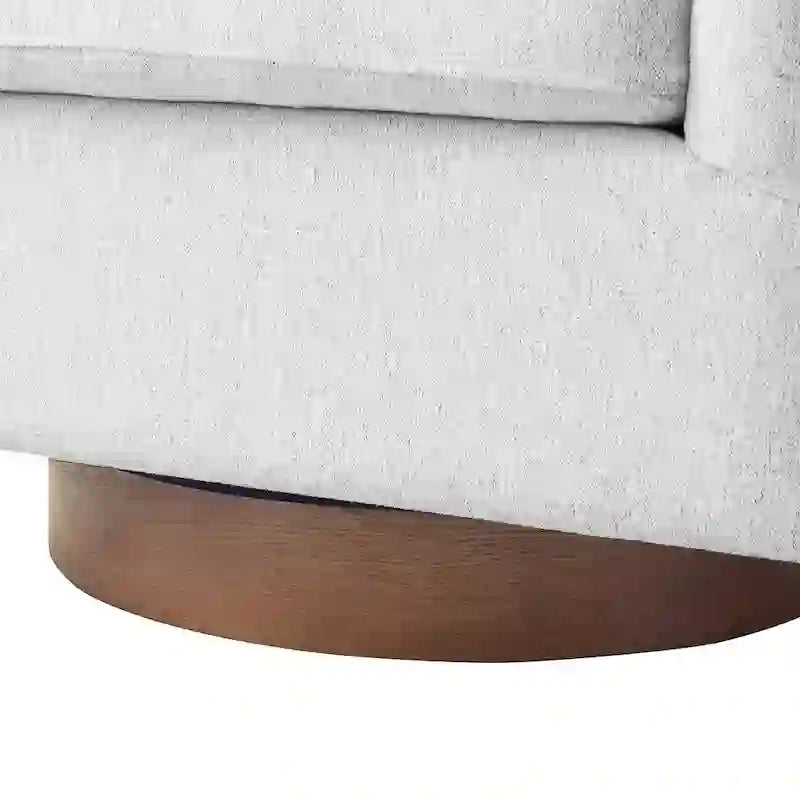Chaise pivotante de baignoire en bois avec coussin moelleux