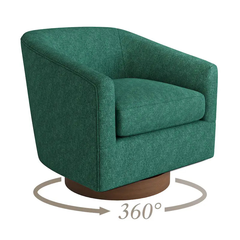 Chaise pivotante de baignoire en bois avec coussin moelleux