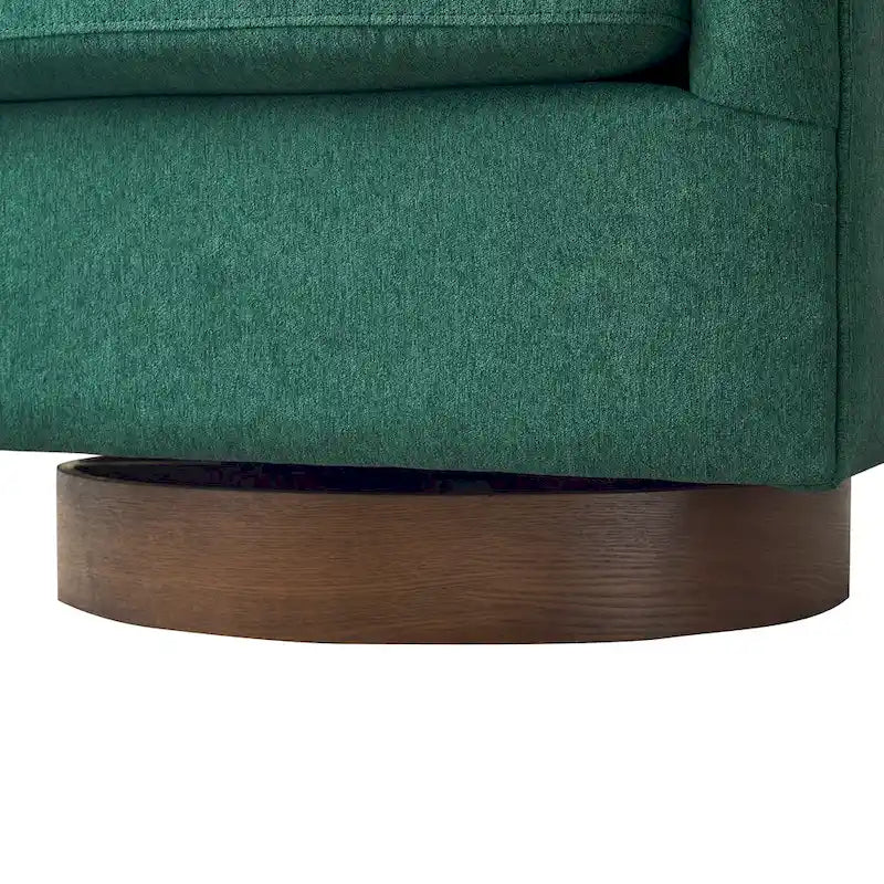 Chaise pivotante de baignoire en bois avec coussin moelleux