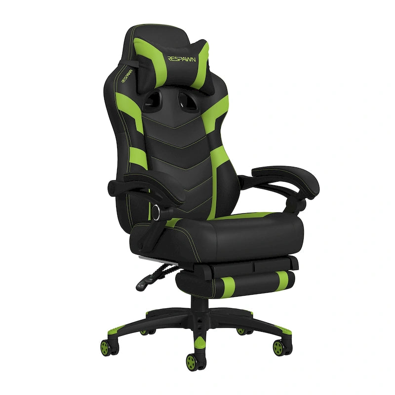 Chaise de jeu - Chaise de jeu avec repose-pieds, bureau et chaise d'ordinateur ergonomiques
