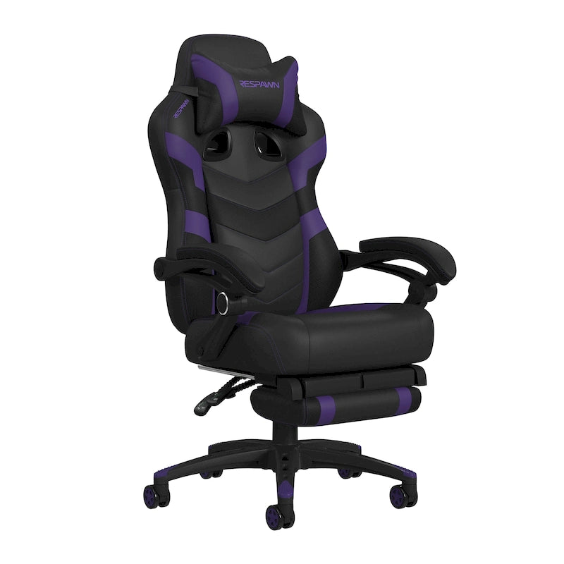 Chaise de jeu - Chaise de jeu avec repose-pieds, bureau et chaise d'ordinateur ergonomiques