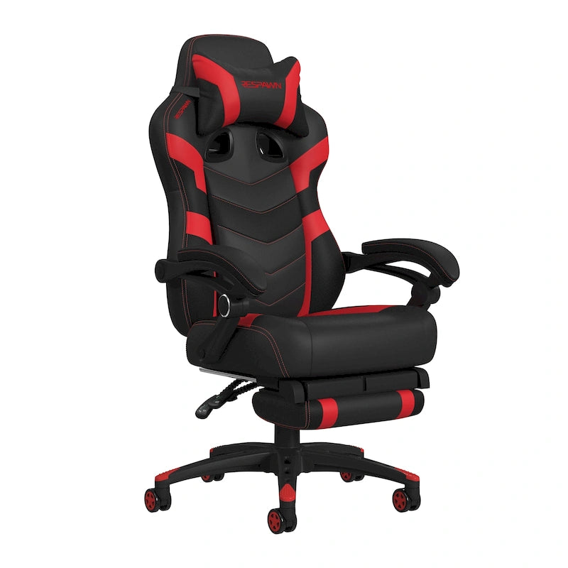 Chaise de jeu - Chaise de jeu avec repose-pieds, bureau et chaise d'ordinateur ergonomiques