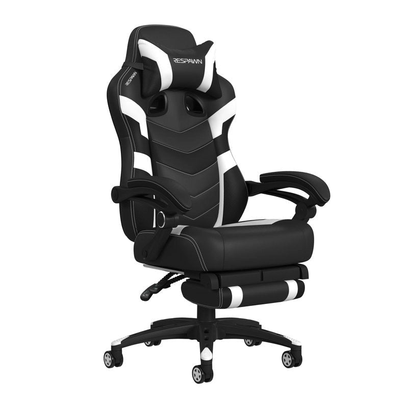Chaise de jeu - Chaise de jeu avec repose-pieds, bureau et chaise d'ordinateur ergonomiques