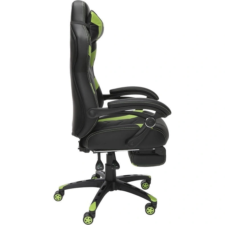 Chaise de jeu - Chaise de jeu avec repose-pieds, bureau et chaise d'ordinateur ergonomiques