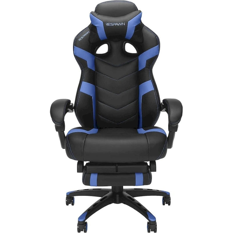 Chaise de jeu - Chaise de jeu avec repose-pieds, bureau et chaise d'ordinateur ergonomiques