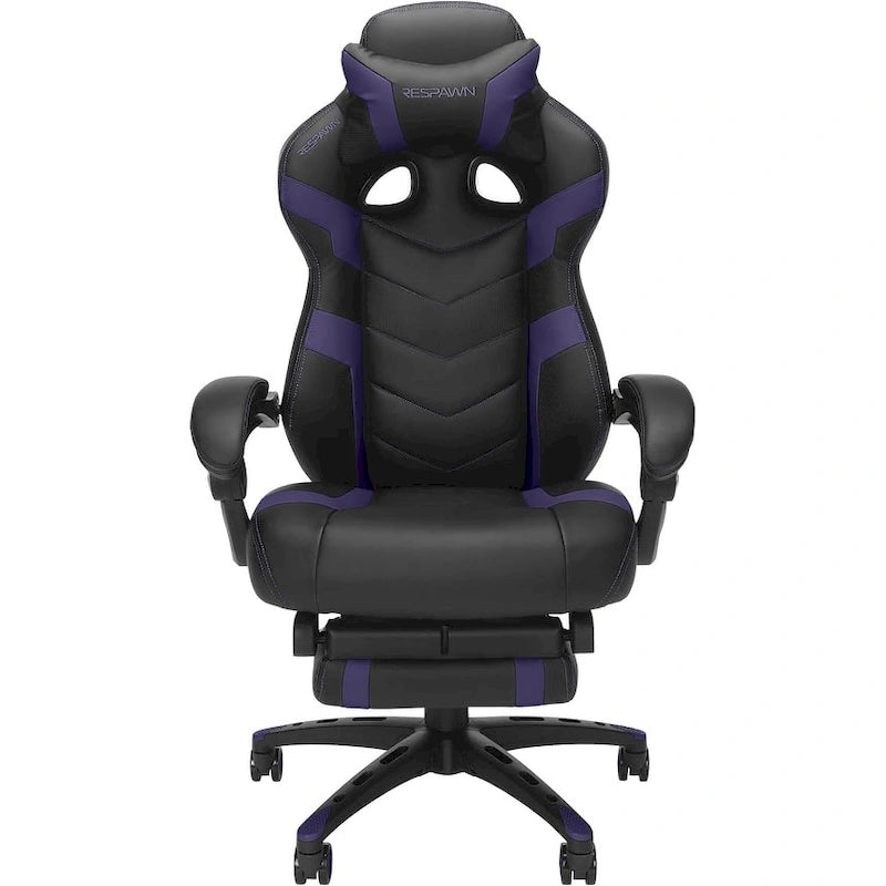 Chaise de jeu - Chaise de jeu avec repose-pieds, bureau et chaise d'ordinateur ergonomiques