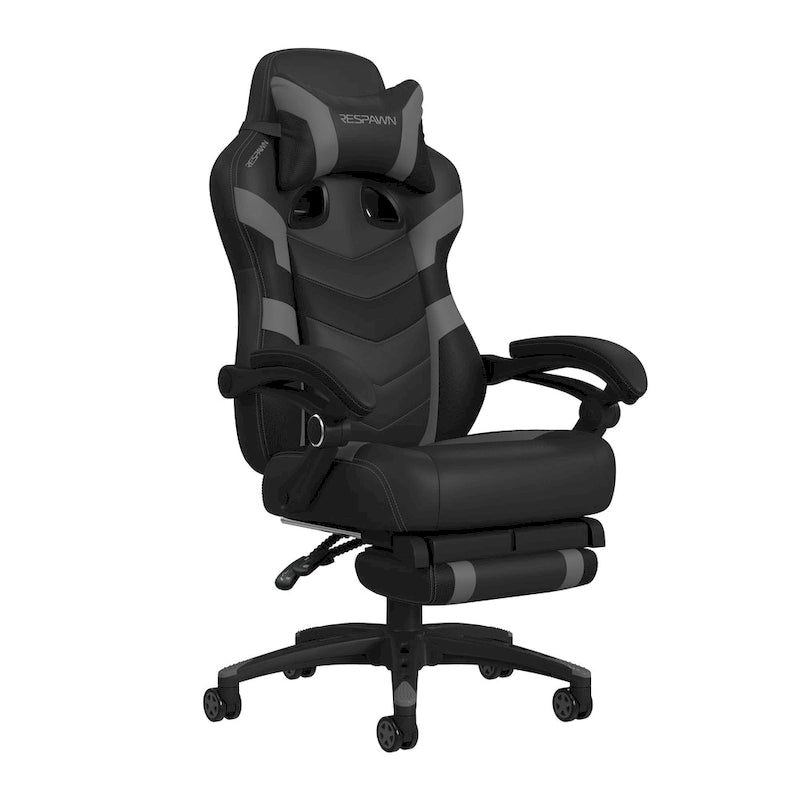 Chaise de jeu - Chaise de jeu avec repose-pieds, bureau et chaise d'ordinateur ergonomiques