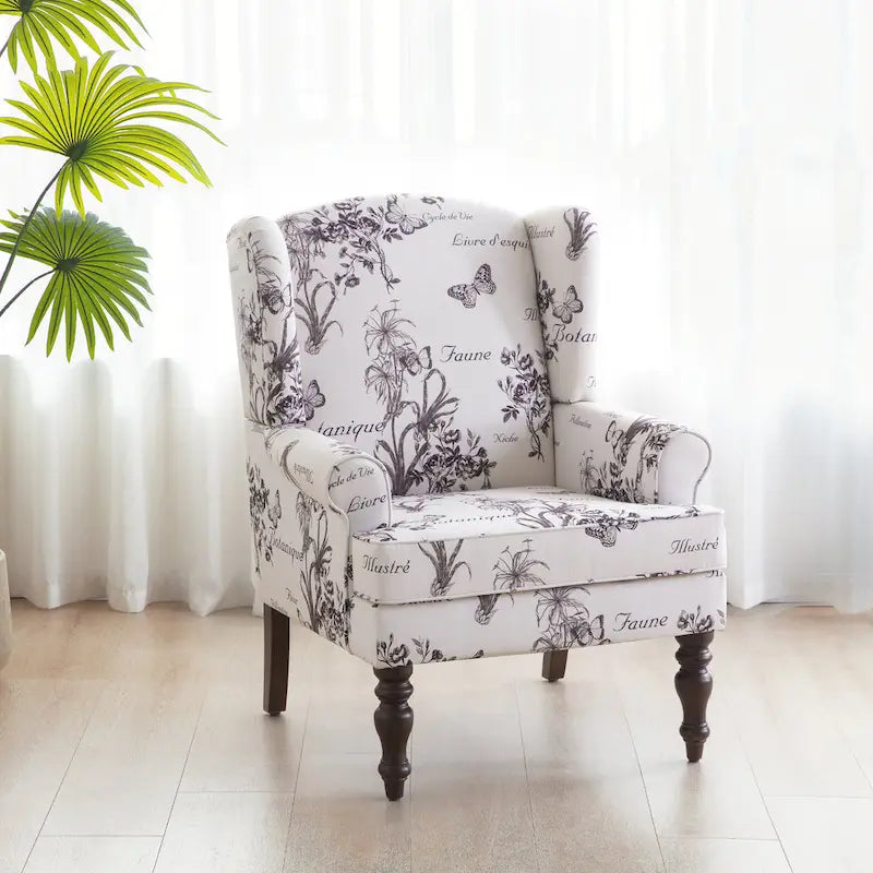 Deux fauteuils décoratifs à pieds inclinés