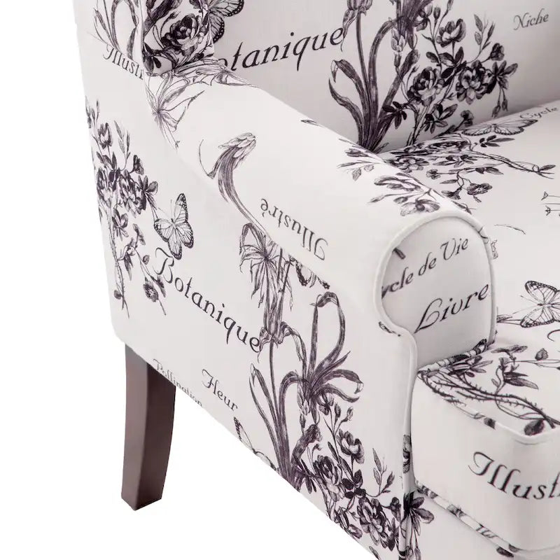 Deux fauteuils décoratifs à pieds inclinés