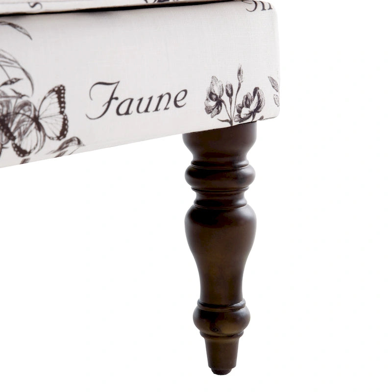 Deux fauteuils décoratifs à pieds inclinés