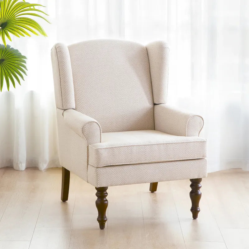 Deux fauteuils décoratifs à pieds inclinés
