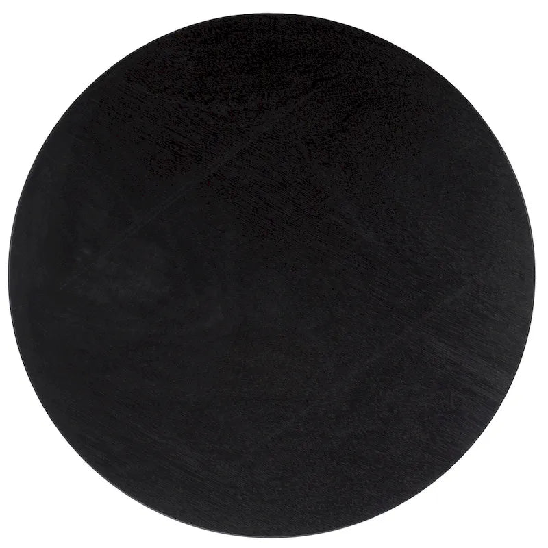 Table basse ronde à trois pieds - 40 cm de large x 40 cm de profondeur x 18 cm de haut