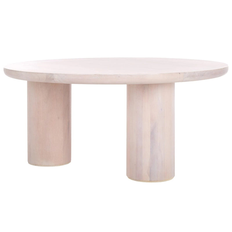 Table basse ronde à trois pieds - 40 cm de large x 40 cm de profondeur x 18 cm de haut