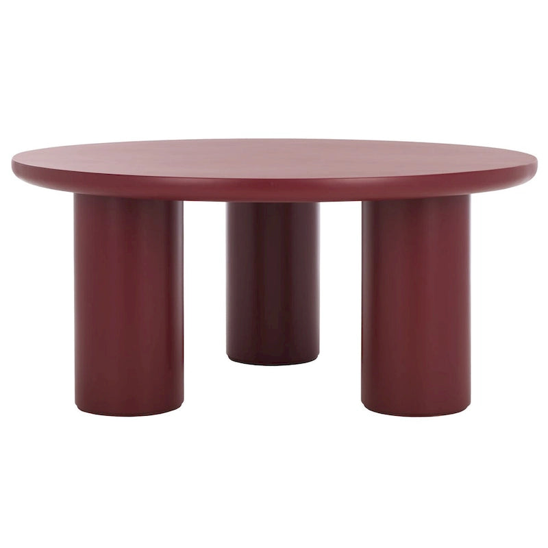 Table basse ronde à trois pieds - 40 cm de large x 40 cm de profondeur x 18 cm de haut