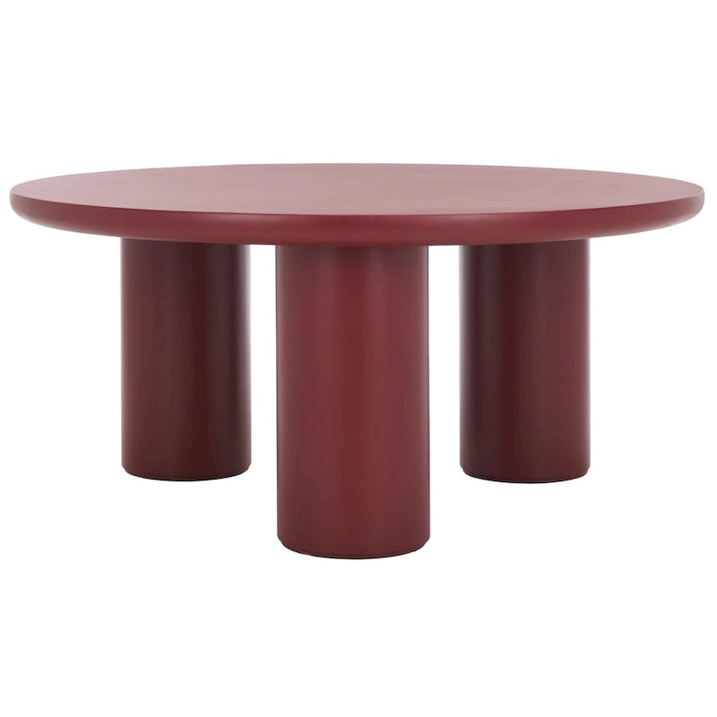 Table basse ronde à trois pieds - 40 cm de large x 40 cm de profondeur x 18 cm de haut